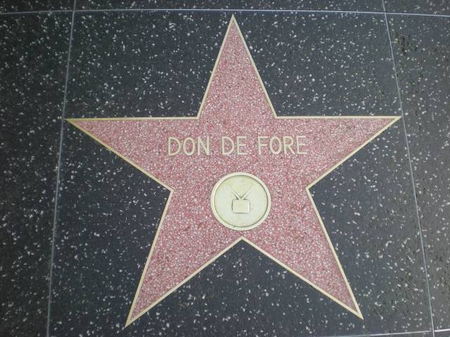 D DeFore star on Hollywood Blvd